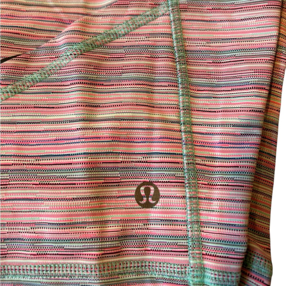 Lululemon What The Sport Short Pink Blue Stripe 6 - Picture 8 of 13